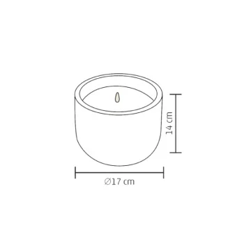 Home ukrasna voštana LED sveća sa efektom plamena CDL17-2